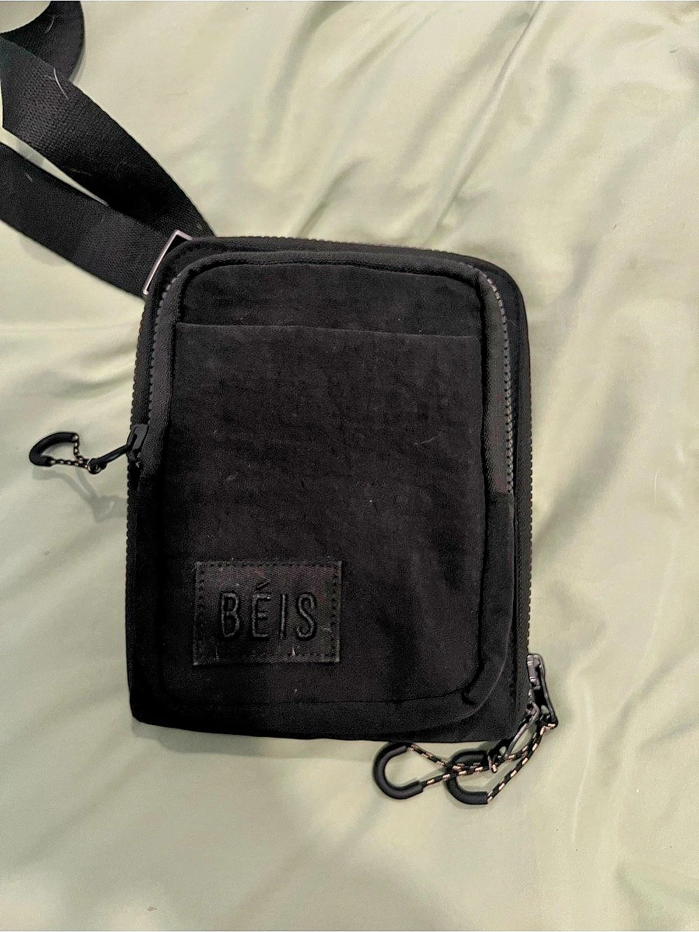 BEIS The Sport Sling Black Crossbody Belt Bag